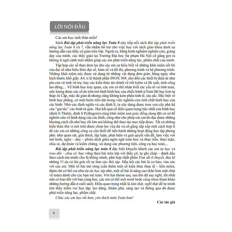 Bài Tập Phát Triển Năng Lực Toán 8 - Tập 1 (Kết Nối) - Ảnh 2