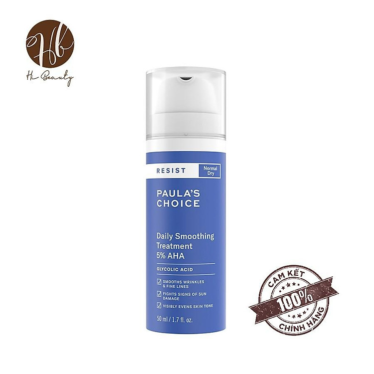 Paula's Choice Resist Daily Smoothing Treatment With 5% AHA - Dung dịch làm mềm da 5% AHA Trial Size