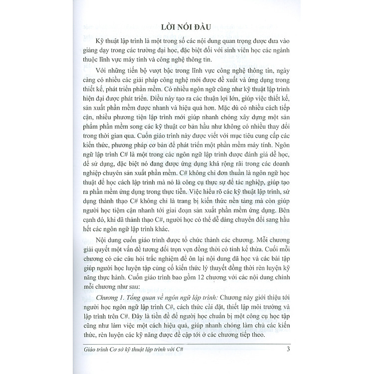 Giáo Trình Cơ Sở Kỹ Thuật Lập Trình Với C# - Ảnh 3