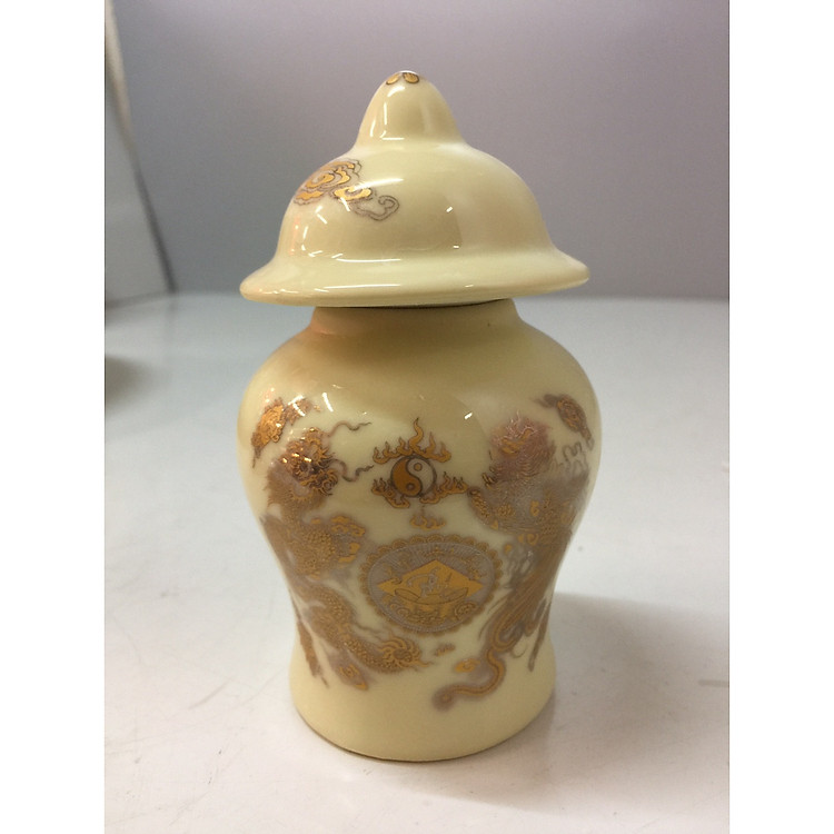 Bộ thờ Lọ hũ choé gạo muối nước thờ (gốm sứ bát tràng cao cấp) v