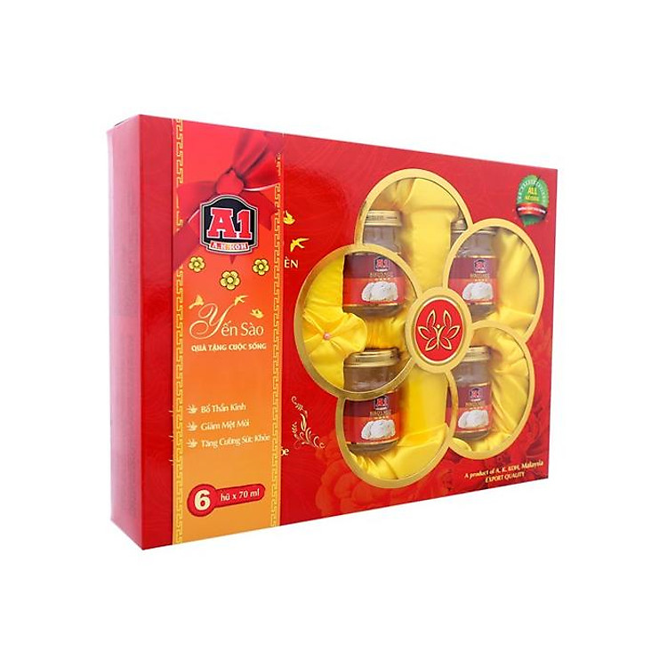 Nước yến sào A1 chưng đường phèn 70ml x 6 hũ-PP