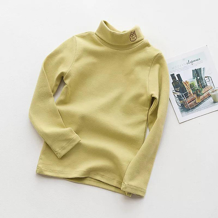 Áo cổ lọ hình cú bé gái từ 1-10 tuổi