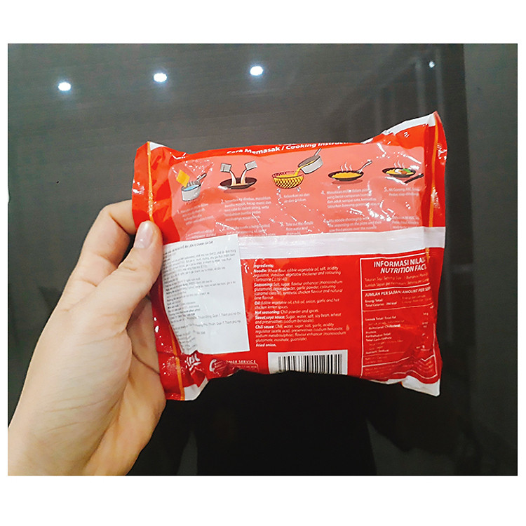 ABC Mì Tôm Xào Khô Ăn Liền Vị Chanh Gà Cay Sợi Mì Dai Ngon Chuẩn Vị - Indonesia