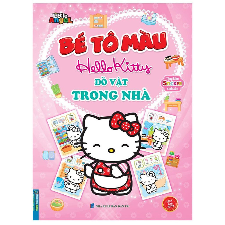 Bé Tô Màu Hello Kitty - Đồ Vật Trong Nhà - Ảnh 3