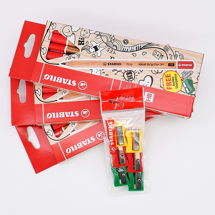 Bộ Bút Chì Gỗ STABILO Trio Ideal Grip 3+ (36 cây)