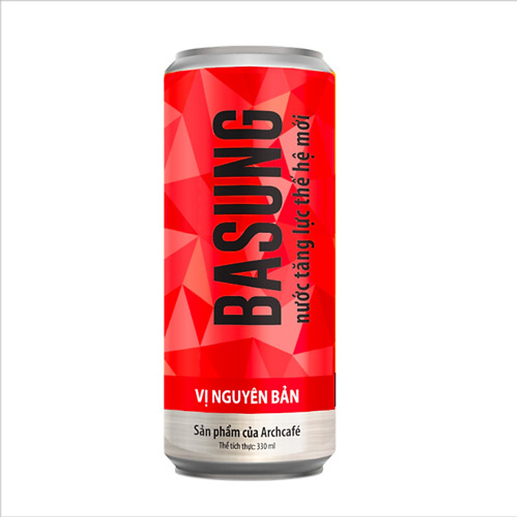 Nước Tăng Lực Thế Hệ Mới BASUNG - Vị Nguyên Bản (Lon 330ml)
