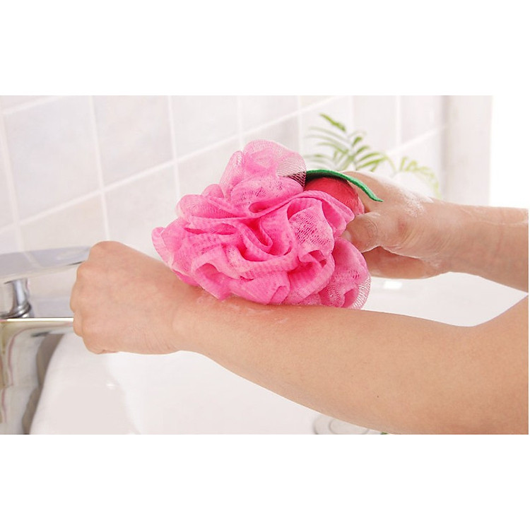 Bông tắm tạo bọt massage , tẩy tế bào chết