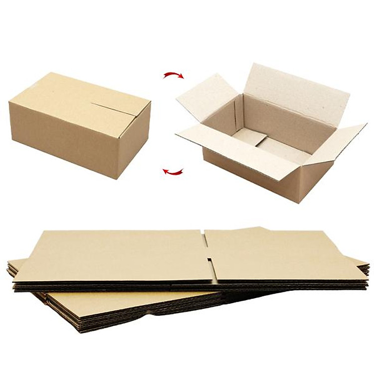 Thùng Carton Đóng Hàng 25 x 15 x 10 cm (5 chiếc)