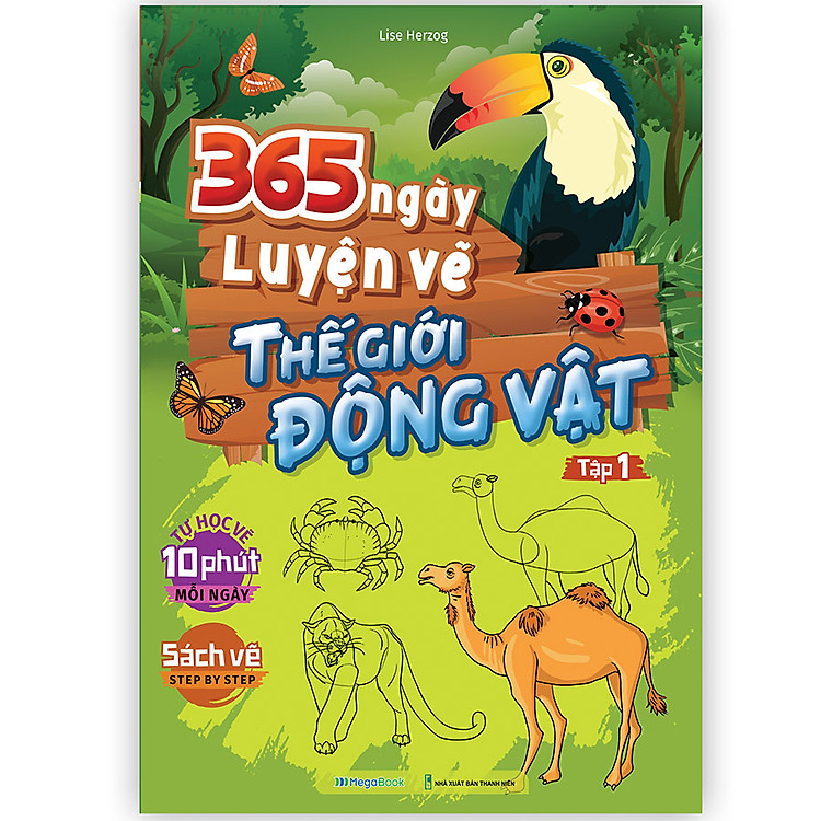 365 Ngày Luyện Vẽ Thế Giới Động Vật – Tập 1