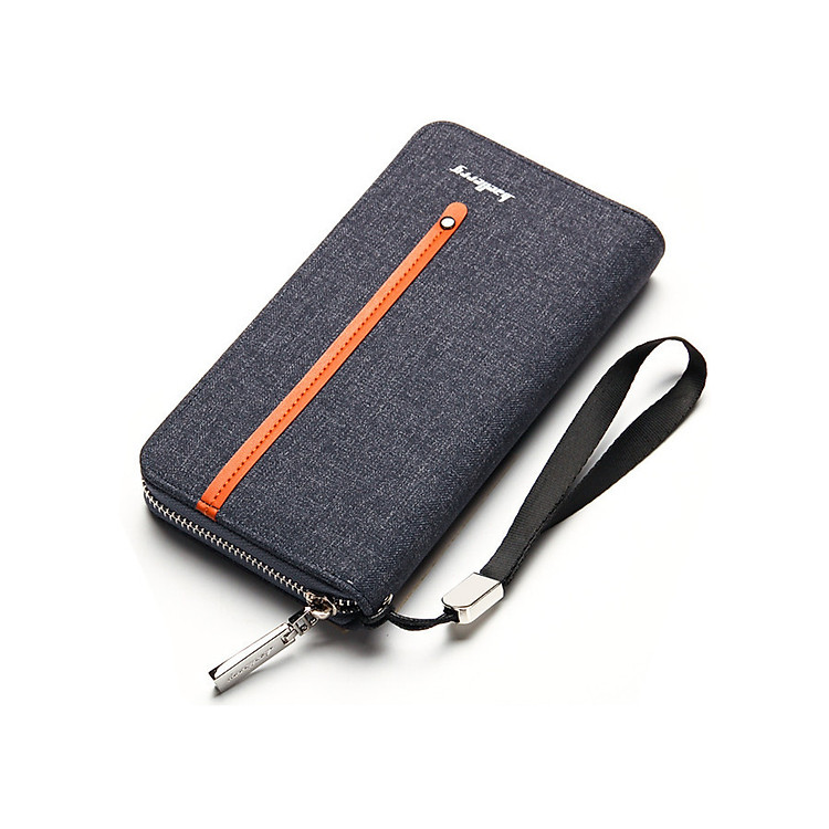 Ví Nam Dài Baellerry Vải Ly DB2 Full Box (Có Hộp Chính Hãng)