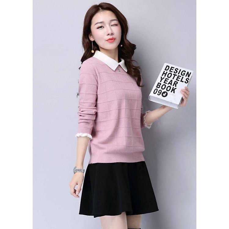 Áo len nữ cổ bẻ TK01336