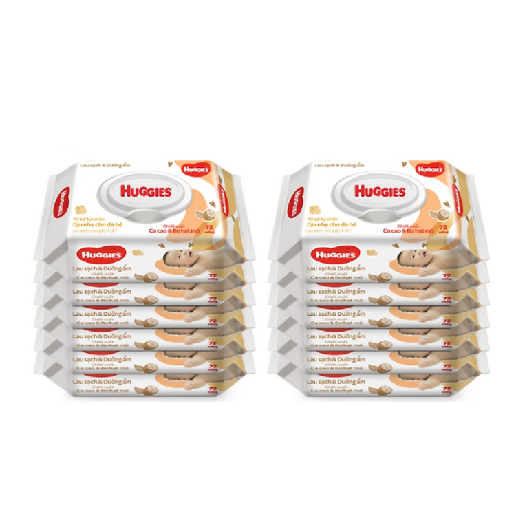 Chọn mua tại Shopee: Combo 12 Gói Khăn Ướt Huggies mua giá tốt nhất tại Shop Mall
