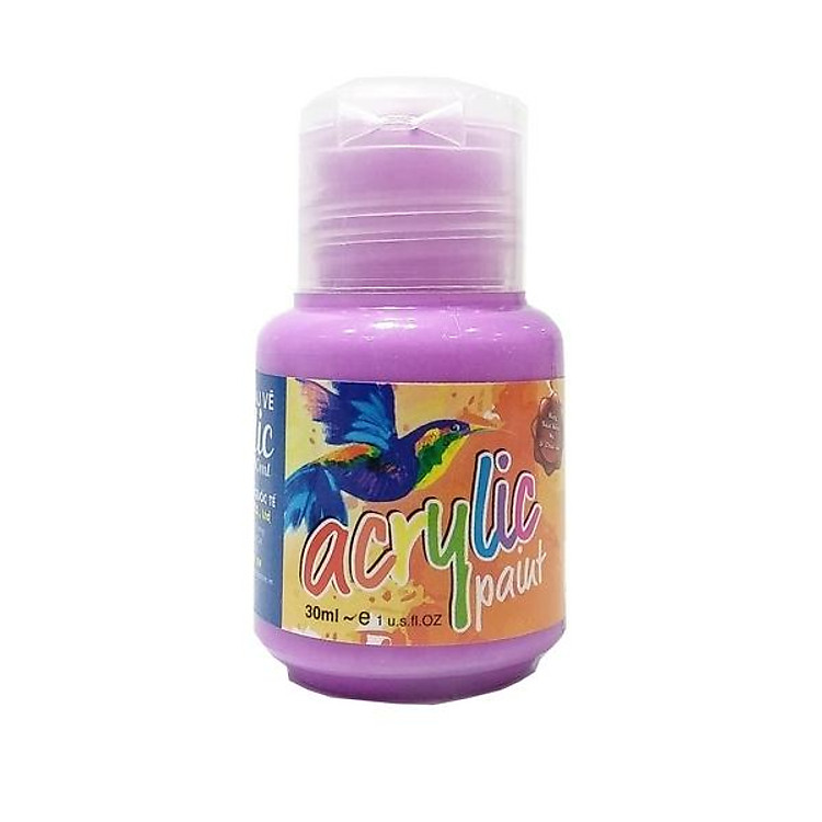 Chai Màu Vẽ Acrylic 30ml – Màu Tím