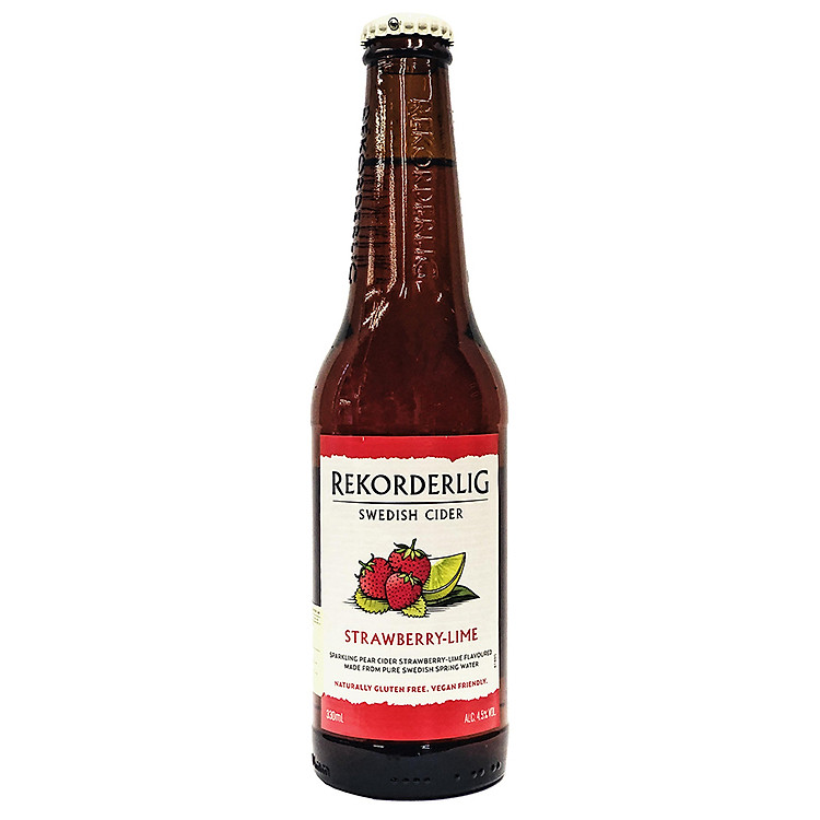 Nước Trái Cây Lên Men Rekorderlig Vị Dâu Tây 330ml/1 Chai