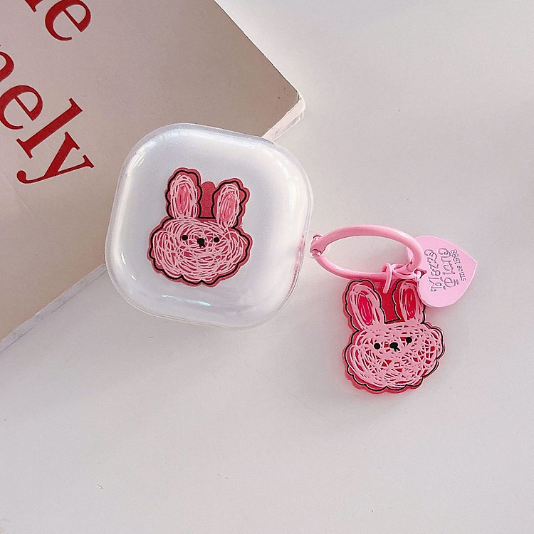 Ốp Case TPU Hình In Dành Cho Samsung Galaxy Buds 2 Pro/ Buds pro /Buds 2/Buds Live Kèm Khóa- Hàng chính hãng