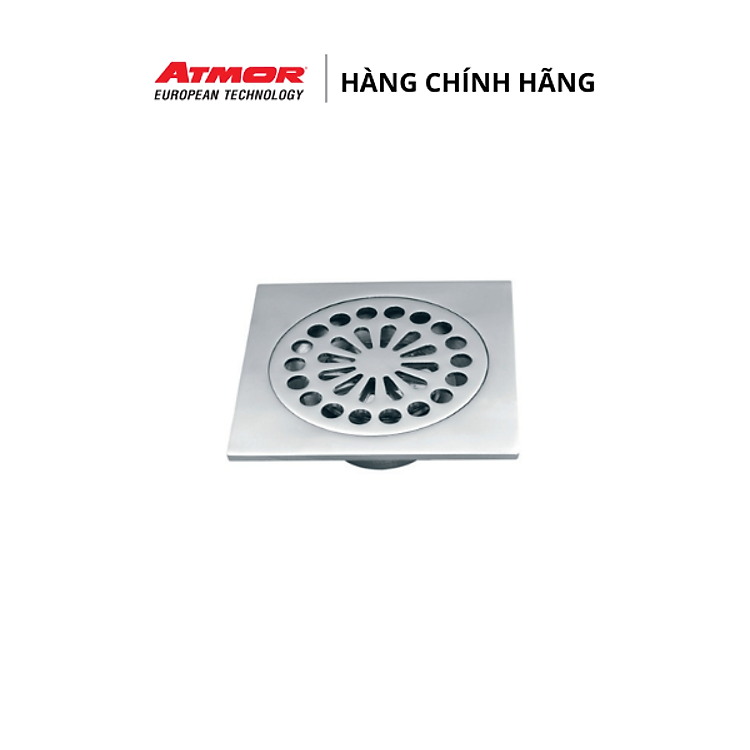 Phễu Thoát Sàn Nhà Tắm Inox Cao Cấp Chống Hôi Và Côn Trùng ATMOR – 8105 (HÀNG CHÍNH HÃNG)
