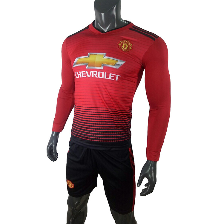 Bộ Quần Áo Bóng Đá MU Dài Tay - Đồ Đá Banh 2018 2019