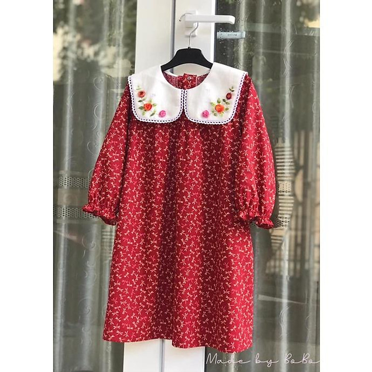 Rập giấy A0 R425 – Đầm tay lỡ cổ sen (BẢN VẼ) – 4 tuổi