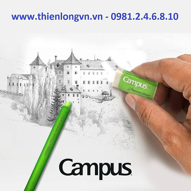 Gôm tẩy trắng Premium Campus ER-PRE-30 - Ảnh 3
