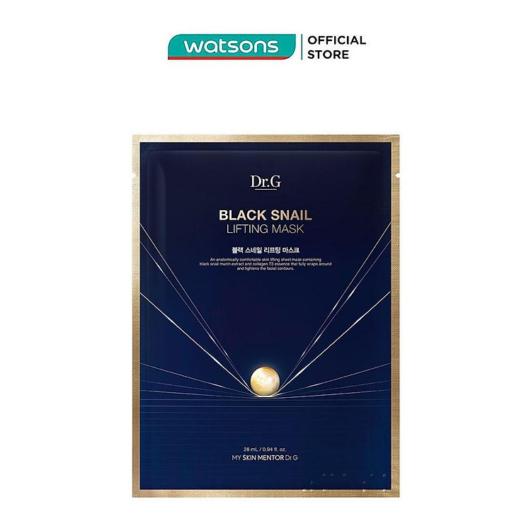 Mặt Nạ Dr.G Cải Thiện Đàn Hồi và Cấp Ẩm Black Snail Lifting Mask 28ml