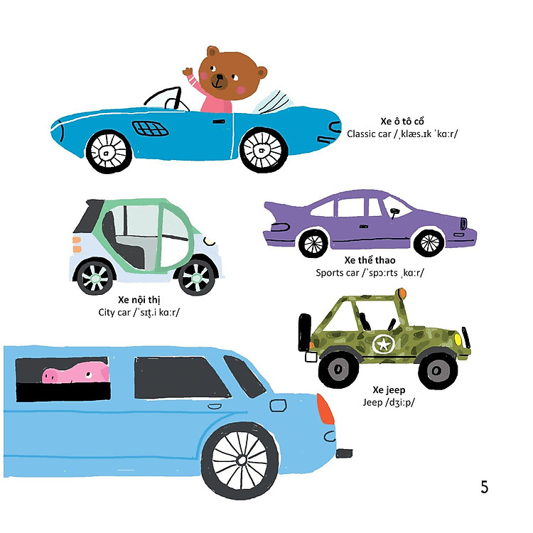 Thư Viện Từ Vựng Đầu Đời Cho Bé - Phương Tiện Giao Thông - Ảnh 7