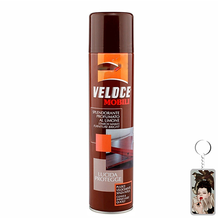 Bình xịt đánh bóng đồ gia dụng , đồ gỗ Ý 400ml tặng kèm thêm móc khóa