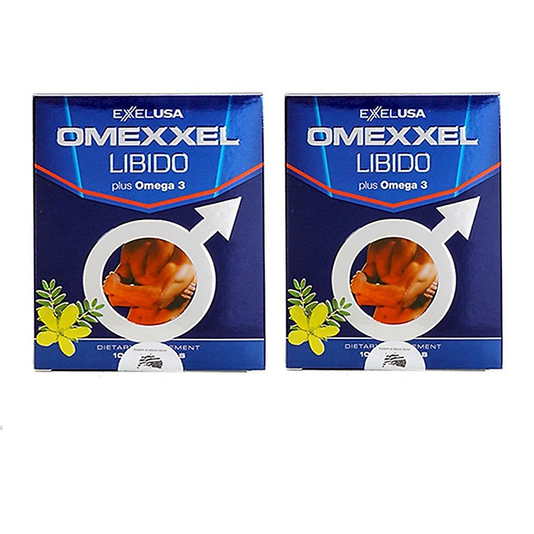 Combo 2 Thực phẩm chức năng Viên Uống Tăng Cường Sinh Lý Và Sức Khỏe Nam Giới Omexxel Libido (20 viên) - Xuất xứ Mỹ