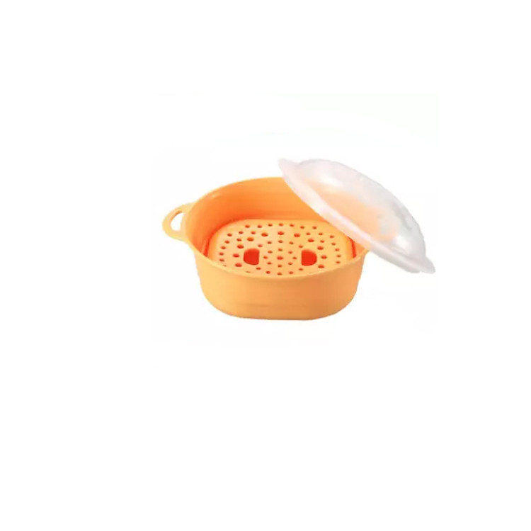 Nồi hấp dùng riêng cho lò vi sóng 2 trong 1 tiện dụng, an toàn - MW-003 Japan