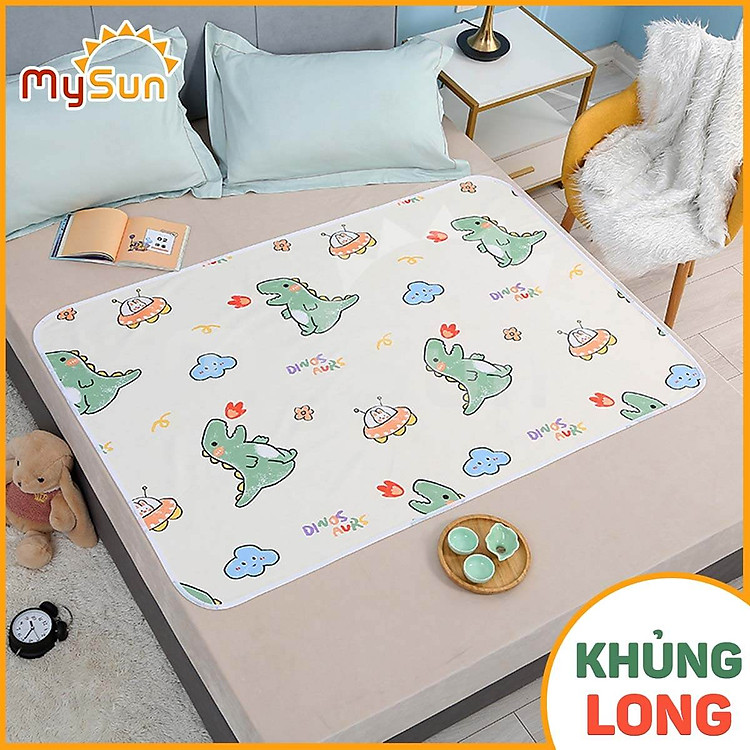 Tìm mua tại Avakids:Khăn lót nệm chống thấm MySun - Khủng long, tràn ngập Khuyến mãi, Ưu đãi