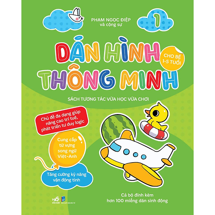 Bộ Dán Hình Thông Minh Cho Bé 1-5 Tuổi (Tập 1)