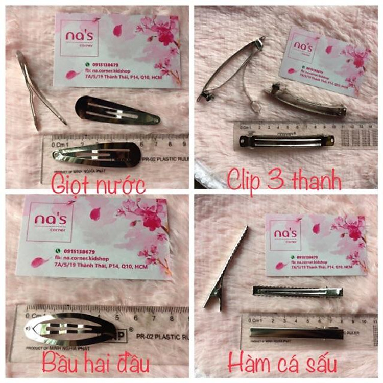 Phôi kẹp tóc sườn kẹp tóc mẫu kẹp mái