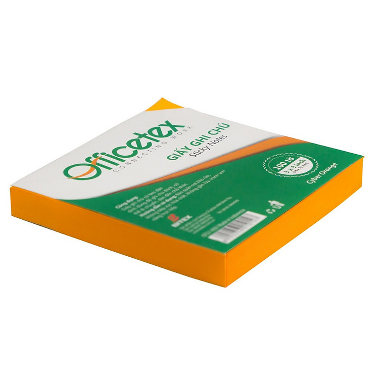 Giấy ghi chú Officetex 3x3 dạ quang nhiều màu - Ảnh 2