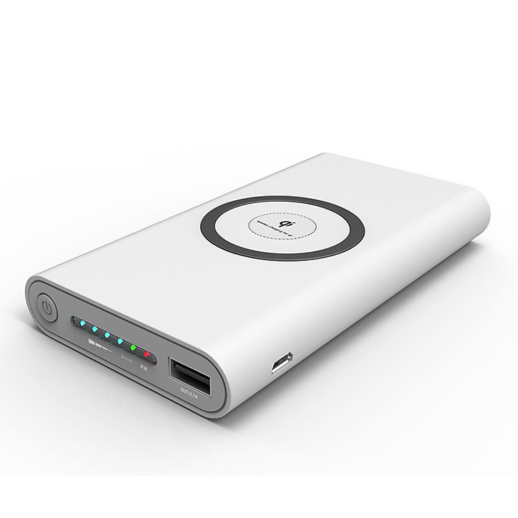 Pin sạc dự phòng hỗ trợ sạc không dây chuẩn QI 8.000MAh