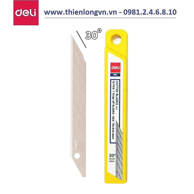 Lưỡi dao trổ 30 độ Deli 2015 - Ảnh 3