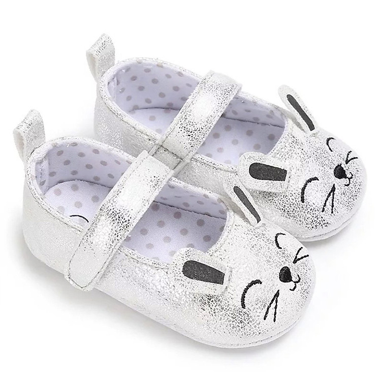 Giày tập đi búp bê cho bé gái 0-18 tháng hình thỏ đáng yêu – TD18