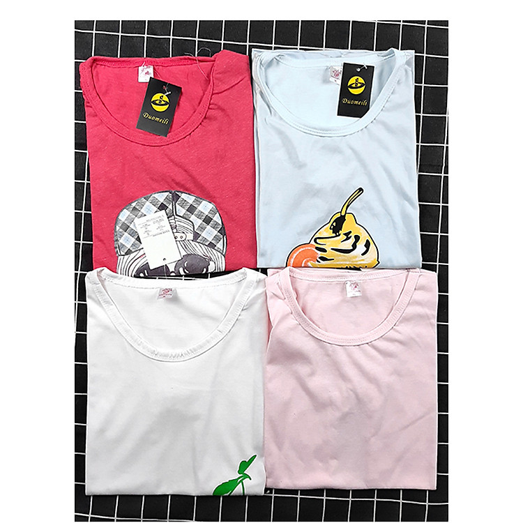 Áo Thun Quảng Châu Chất Len Mong Đẹp Thấm Hút Mồ Hôi