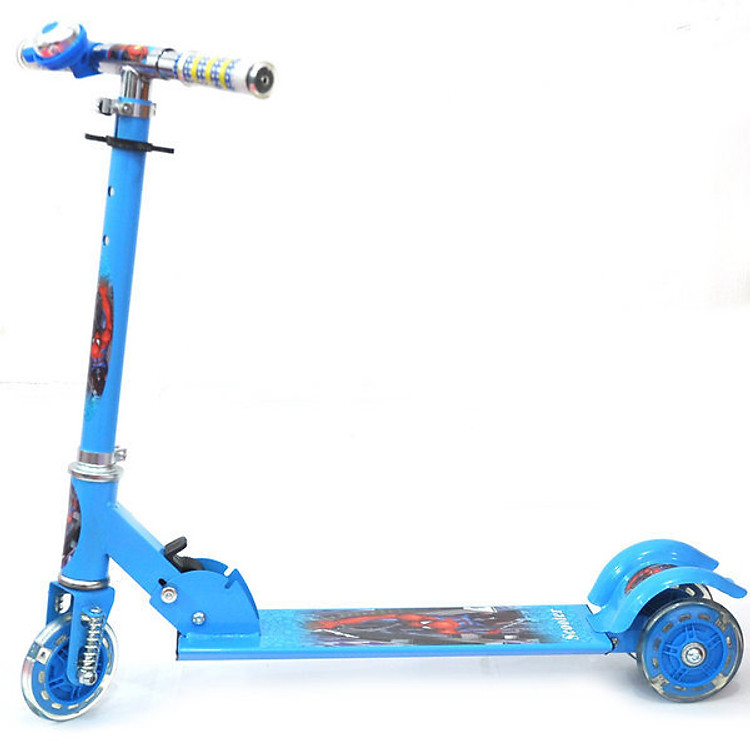 COMBO Xe Trượt Scooter 3 Bánh Kèm Chuông Cho Bé Vận Động ( có video hướng dẫn lắp xe ) + Bình Uống Nước Hình Thú - TẶNG 1 Tranh ghép gỗ