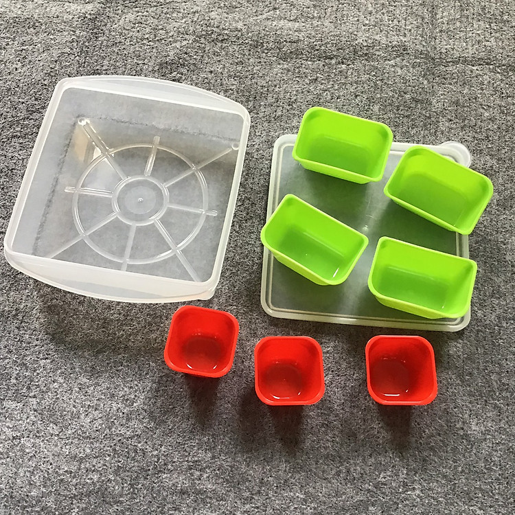 Combo khay ăn dặm 7 ngăn & thìa nĩa Nhật Chính hãng Giá rẻ - Hình ảnh 4