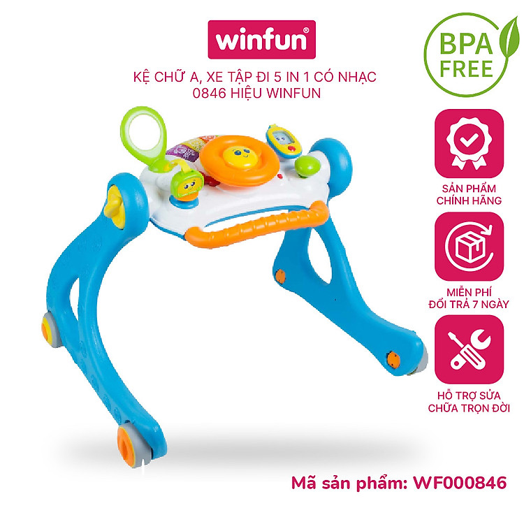 Kệ chữ A xe tập đi Winfun 0846 Chính hãng Tiết kiệm