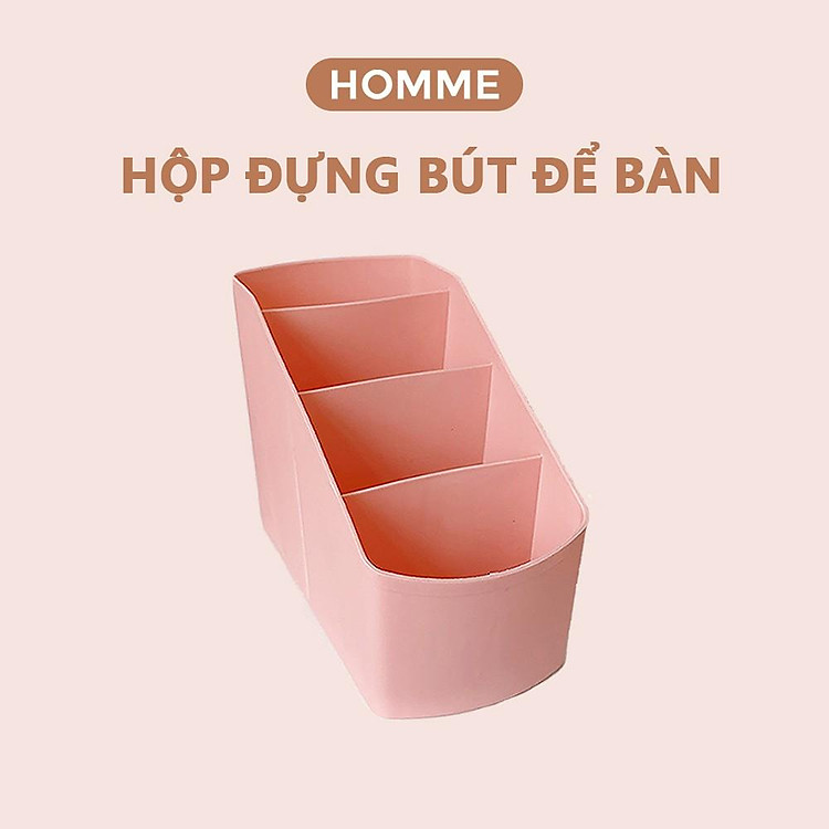 Hộp bút đa năng nhiều ngăn hộp đựng bút để bàn nhựa kiểu Hàn Quốc decor phòng