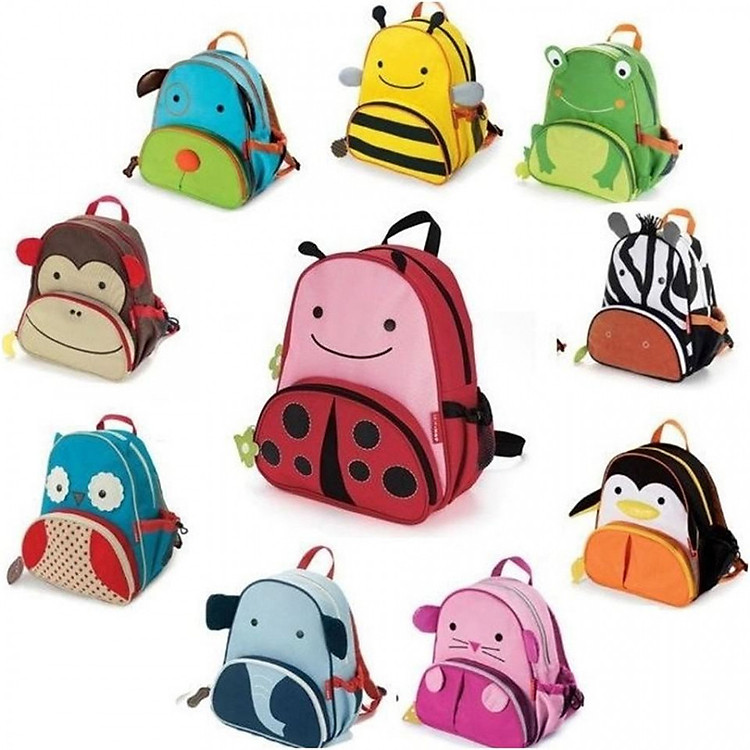 Ba lô hình thú cho bé mẫu giáo nhiều họa tiết