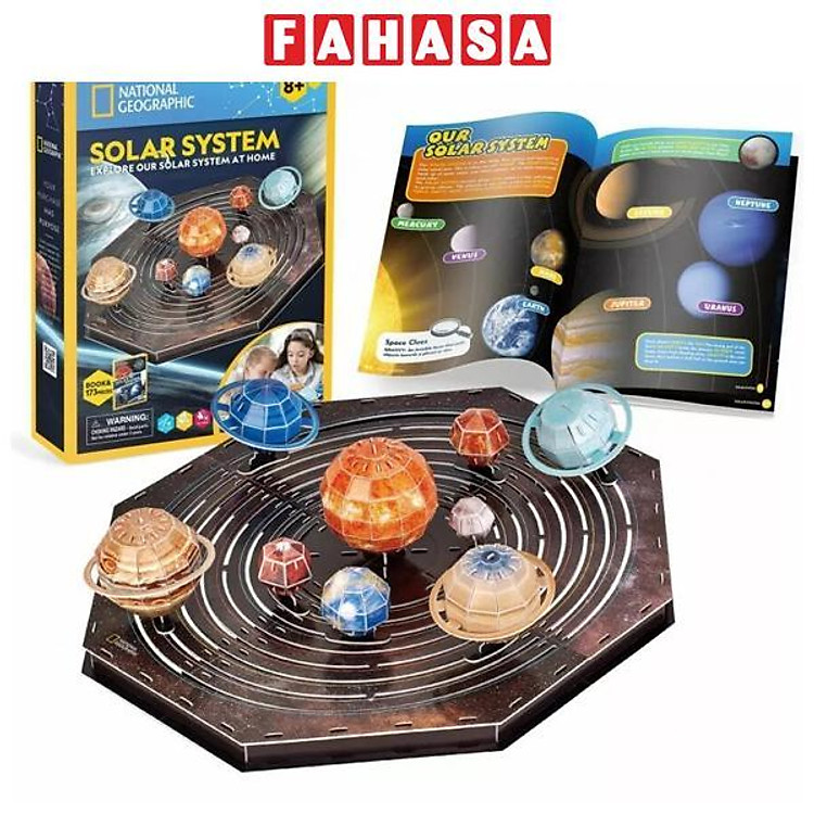 Đồ Chơi Lắp Ráp Mô Hình Hệ Mặt Trời Chuyển Động NAT GEO - National Geographic DS1087h (173 Mảnh Ghép)