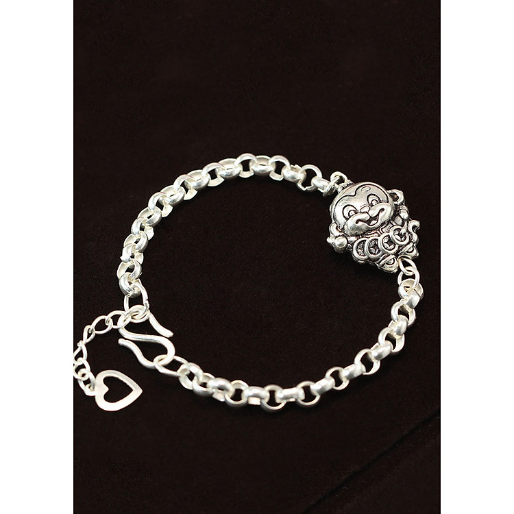 Lắc Tay Bạc Cho Bé Trai, Bé Gái, Tuổi Thân, Tuổi Con Khỉ LTT0016