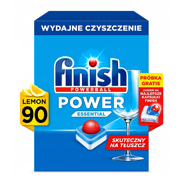 Viên Rửa Chén Bát Finish Power Essential - Viên 6 chức năng làm sạch -Tiết kiệm-Hàng chính hãng