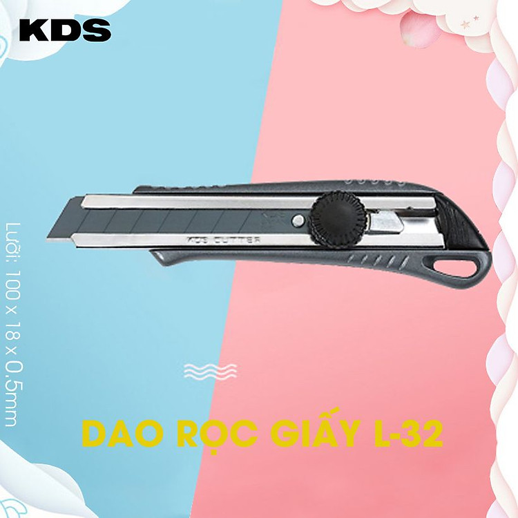 DAO RỌC GIẤY KIM LOẠI KDS L-32