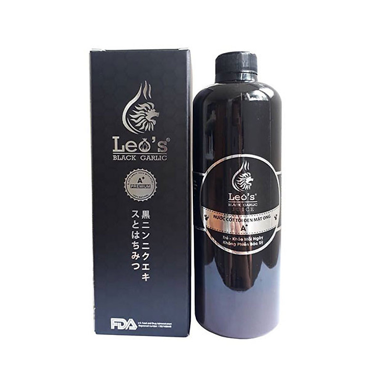 Thực phẩm chức năng Nước cốt Tỏi, Mật ong A+ - Leo's Black Garlic Juice A+ chai 500ml