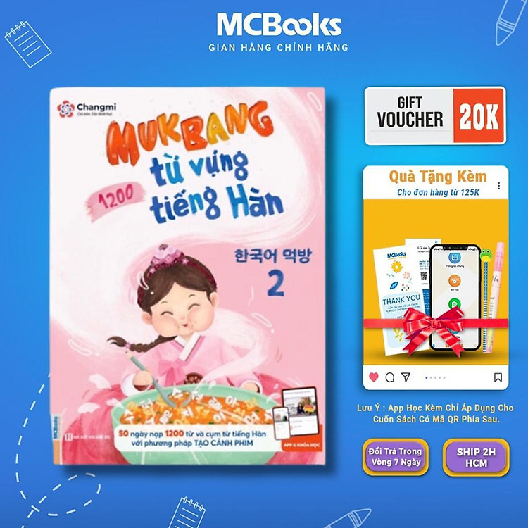 Mukbang 1200 Từ Vựng Tiếng Hàn Tổng Hợp – Bộ Giải Pháp Học Từ Vựng Tiếng Hàn (Tập 2)