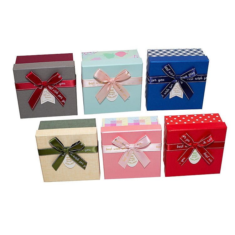 Hộp quà Vuông Phượng Hoàng V018 (12 x 12 x 6 cm)