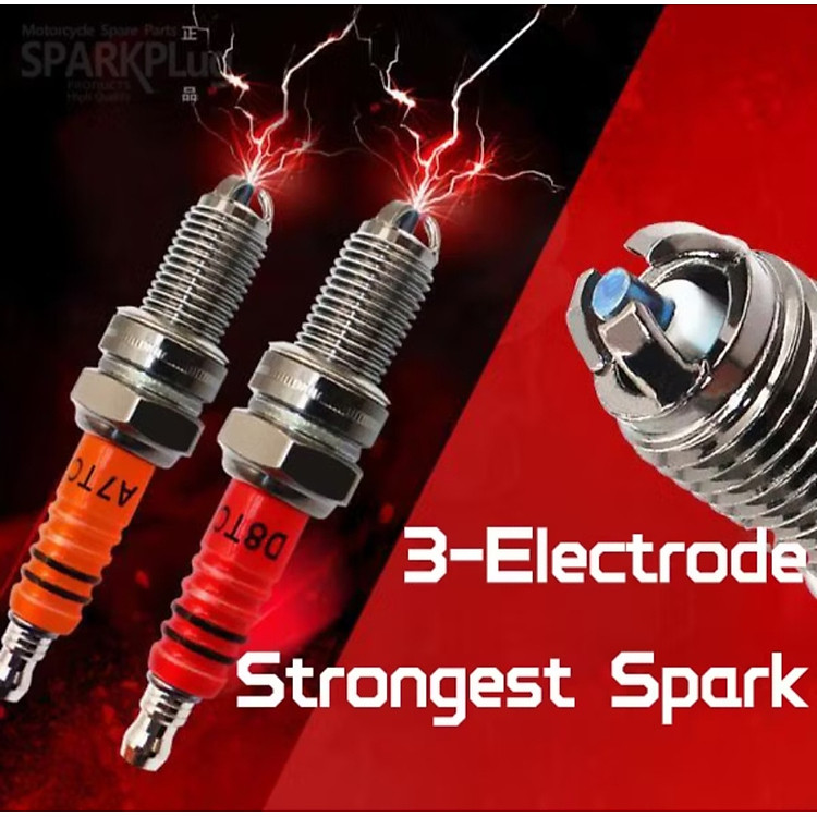 1 CÁI BUGI 3 CHẤU LẮP XE MÁY ĐÁNH LỬA SIÊU MẠNH