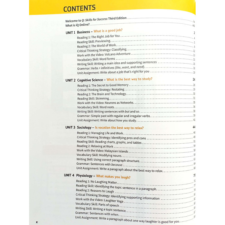 Q: Skills For Success: Level 1: Reading And Writing Student Book With iQ Online Practice - 3rd Edition - Ảnh 5